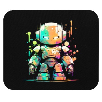 Discover Retro Robot Cute Robotic Engineer Technology Mouse Pads