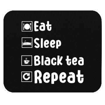 Discover Funny Black Tea Lover Outfit Drinking Tea Mouse Pads