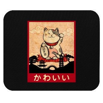 Discover Cat Ramen Bowl Anime Japanese Noodles Kawaii Neko Mouse Pads