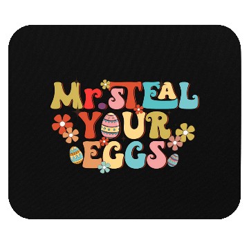 Discover Mr Steal Your Eggs Groovy Easter Day Easter Egg Mouse Pads