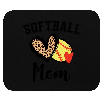 Discover Softball Mom Leopard He Mouse Pads