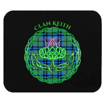 Discover Clan Keith Scottish Tartan Celtic Thistle Mouse Pads