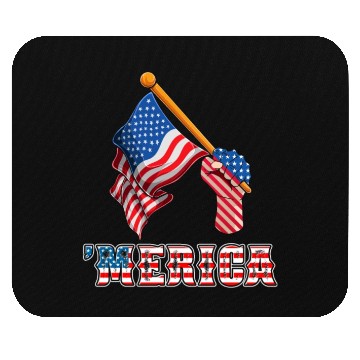 Discover Patriotism Merica Pride US Patriots USA Fan Mouse Pads