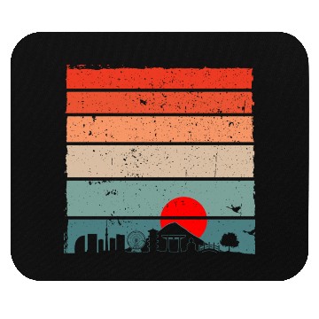 Discover Vintage Tokyo city Mouse Pads