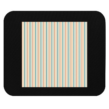 Discover Orange Teal Stripes Mouse Pads