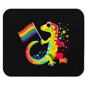 Discover Gay Pride Gecko Mouse Pads