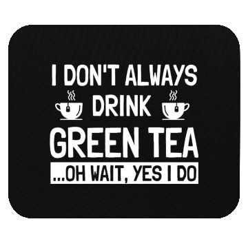 Discover Funny Green Tea Costume For Tea Lover Mouse Pads