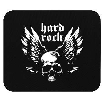 Discover hardrock skull with wings Mouse Pads