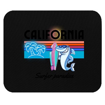 Discover California surf Mouse Pads