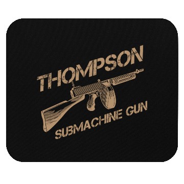 Discover Thompson Submachine Gun | World War 2 Weapon Mouse Pads