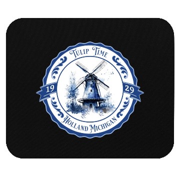 Discover Delft Style Tulip Festival Time in Holland, Mi. Mouse Pads