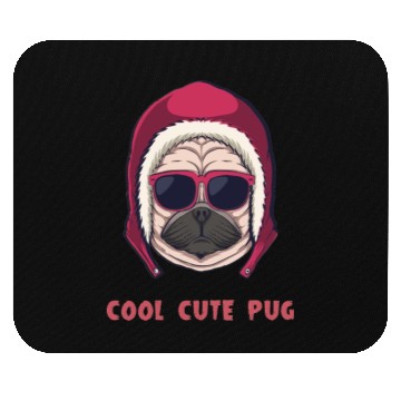 Discover Cool Cute Pug Mouse Pads