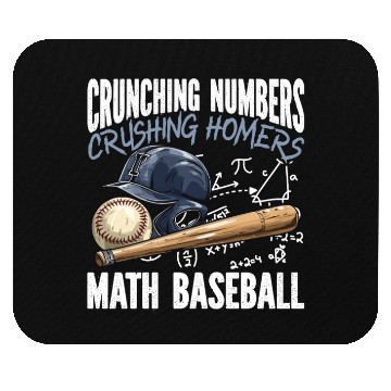 Discover Baseball Math Lover Mathematician Baseball Player Mouse Pads