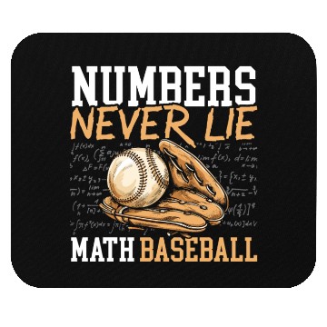 Discover Baseball Math Lover Mathematician Baseball Player Mouse Pads