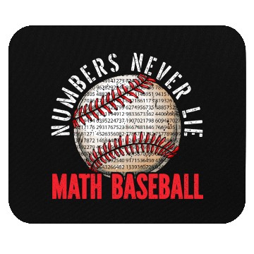 Discover Baseball Math Lover Mathematician Baseball Player Mouse Pads