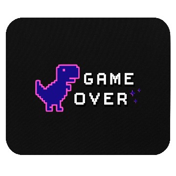 Discover Game Over Lila Mouse Pads