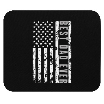 Discover Best Dad Ever American Flag Mouse Pads
