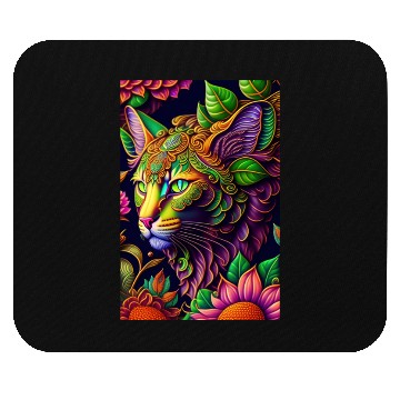 Discover AI cat design Mouse Pads