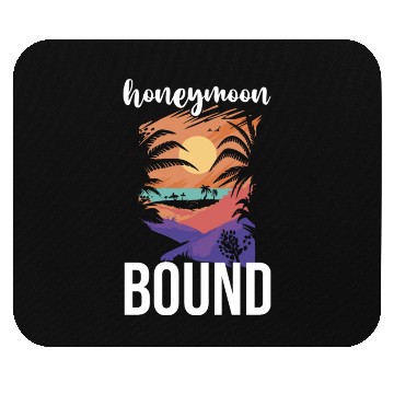 Discover Bride Groom Vacation Newlywed Couple Honeymoon Mouse Pads