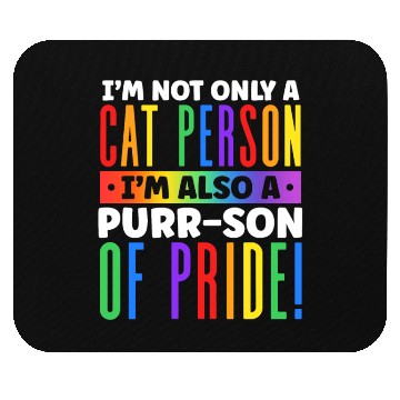 Discover I'm Not Only a Cat Person I'm Rainbow Cat Lover Mouse Pads
