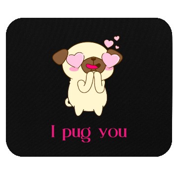 Discover Pug Life Pet Dog Lover Mouse Pads