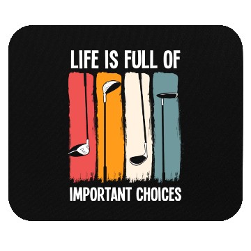 Discover Vintage Golf Player Golfer Retro Golfing Course Mouse Pads