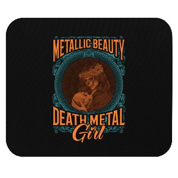 Discover Goth Rock Satan Girl Woman Festivals Death Metal Mouse Pads