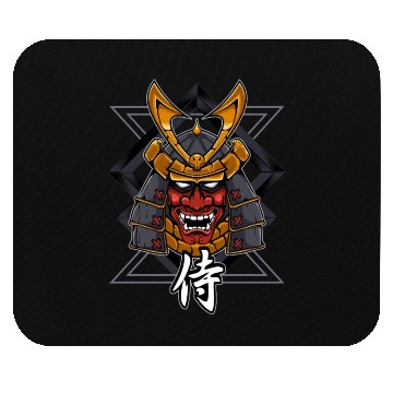 Discover Samurai oni mask warrior Demon Bushido Knight Mouse Pads