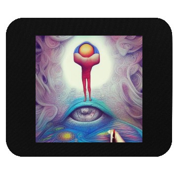 Discover Psychedelic imagination Who am I, where am I? Mouse Pads