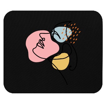 Discover Feminine Abstractions: Embracing Artistic Freedom Mouse Pads