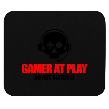 Discover Gamer at Play green Mouse Pads