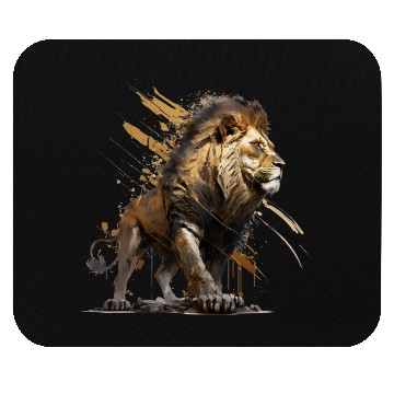 Discover Lion walking, lion Mouse Pads