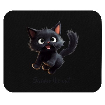 Discover Black Sambo Cat Mouse Pads