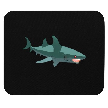 Discover Robot shark Mouse Pads