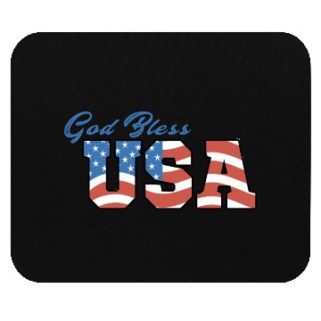 Discover God Bless America Mouse Pads