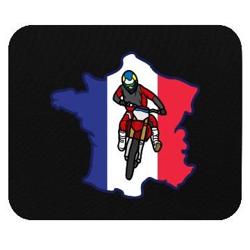 Discover France Drapeau Motocross Mouse Pads