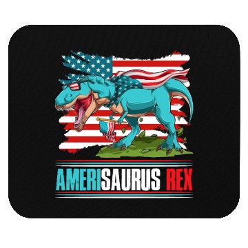 Discover Amerisaurus Rex Independence Day USA Party Mouse Pads