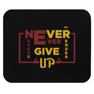 Discover Positive Energy Mouse Pads - Never give up