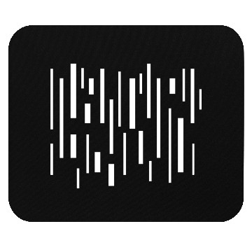 Discover black geometric lines Mouse Pads
