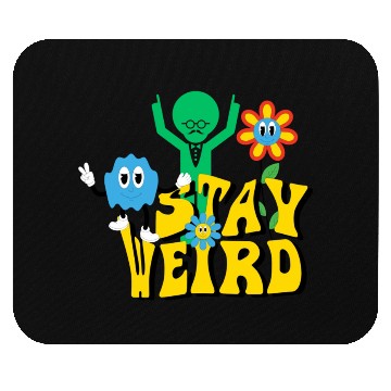 Discover Stay Weird Mouse Pads
