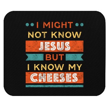 Discover Cheese Lover yellow Mouse Pads