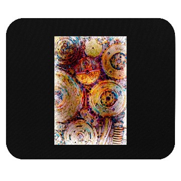 Discover Recycled Metal Junk Art 1137-2 Mouse Pads