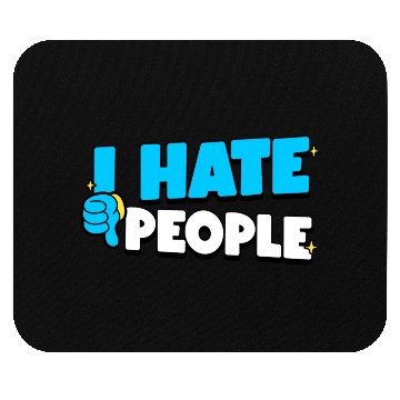 Discover I Hate People Retro cool Mouse Pads