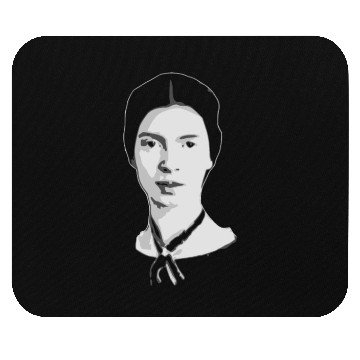 Discover Emily Dickinson Black and White Mouse Pads