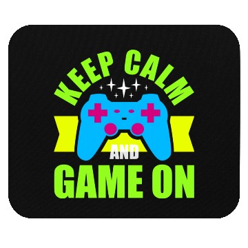 Discover Keep Calm and Game On nostalgia Mouse Pads