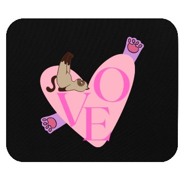 Discover Love Cat nostalgia Mouse Pads