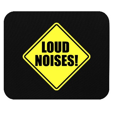 Discover Loud Noises yellow Mouse Pads