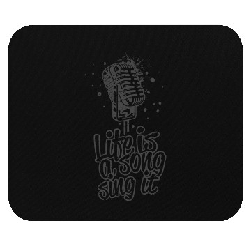 Discover Life is a Song Sing It red Mouse Pads