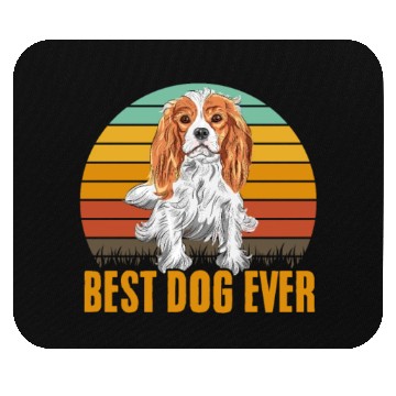Discover Best Dog Ever Cavalier King Charles Spaniel Retro Mouse Pads