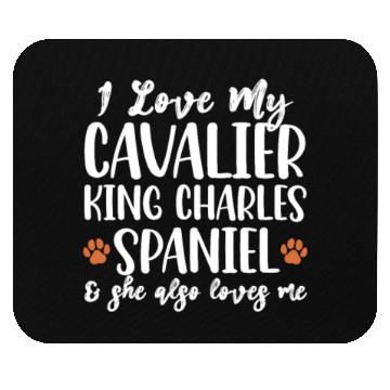 Discover I Love My Cavalier King Charles Spaniel Mouse Pads